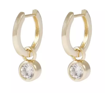 Snö of Sweden Örhängen Domino guld/klar - Örhängen - 138640 - 1