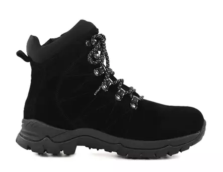 Eskimo damstövletter i mocka med dubbar 03220901 svart - Stövletter och kängor för damer - 139730 - 1