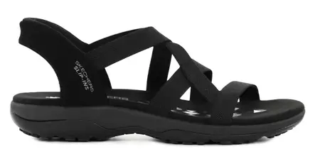 Skechers Dam Slip Ins Sandaler 163460/BBK REGGAE SLIM - STRETCH FLEX svart - Skechers sandaler - 140553 - 1