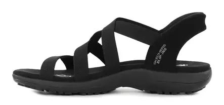 Skechers Dam Slip Ins Sandaler 163460/BBK REGGAE SLIM - STRETCH FLEX svart - Skechers sandaler - 140553 - 2