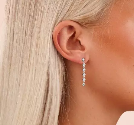 Snö of Sweden Örhängen Noctelle silver/klar - Örhängen - 140024 - 2