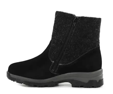 Ilves damstövletter med XXL-läst 2426 mocka/pel svart - Stövletter och kängor för damer - 139895 - 2