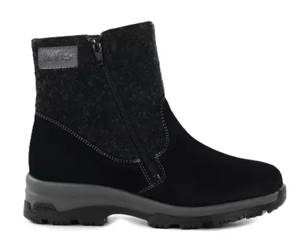 Ilves damstövletter med XXL-läst 2426 mocka/pel svart - Stövletter och kängor för damer - 139895 - 1