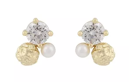 Snö of Sweden Örhängen Brittany guld/klar - Örhängen - 138626 - 1