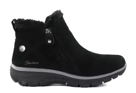 Skechers damkängor med bred läst 168042/BBK EASY GOING - HIGH ZIP 2 svart - Stövletter och kängor för damer - 139259 - 2